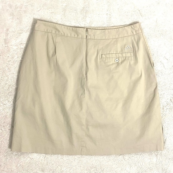 Adidas Cream Stretch Golf Skort/Skirt Women’s Size 10 Pockets 2 Front & 1 Back - Picture 2 of 9
